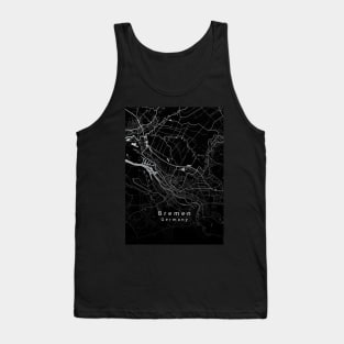 Bremen Germany City Map dark Tank Top